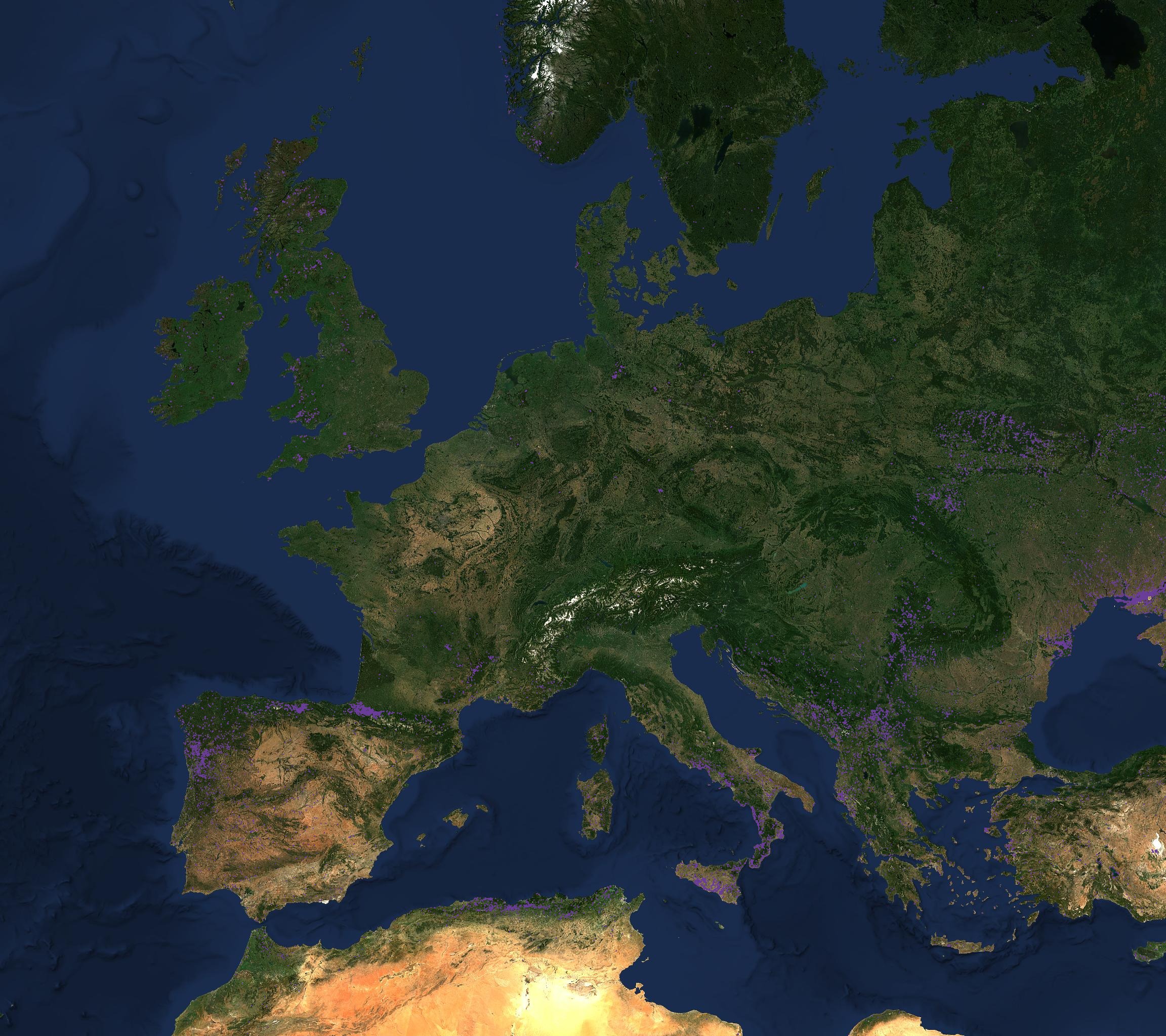 Aree bruciate in Europa, stagione 2025 (dati EFFIS)