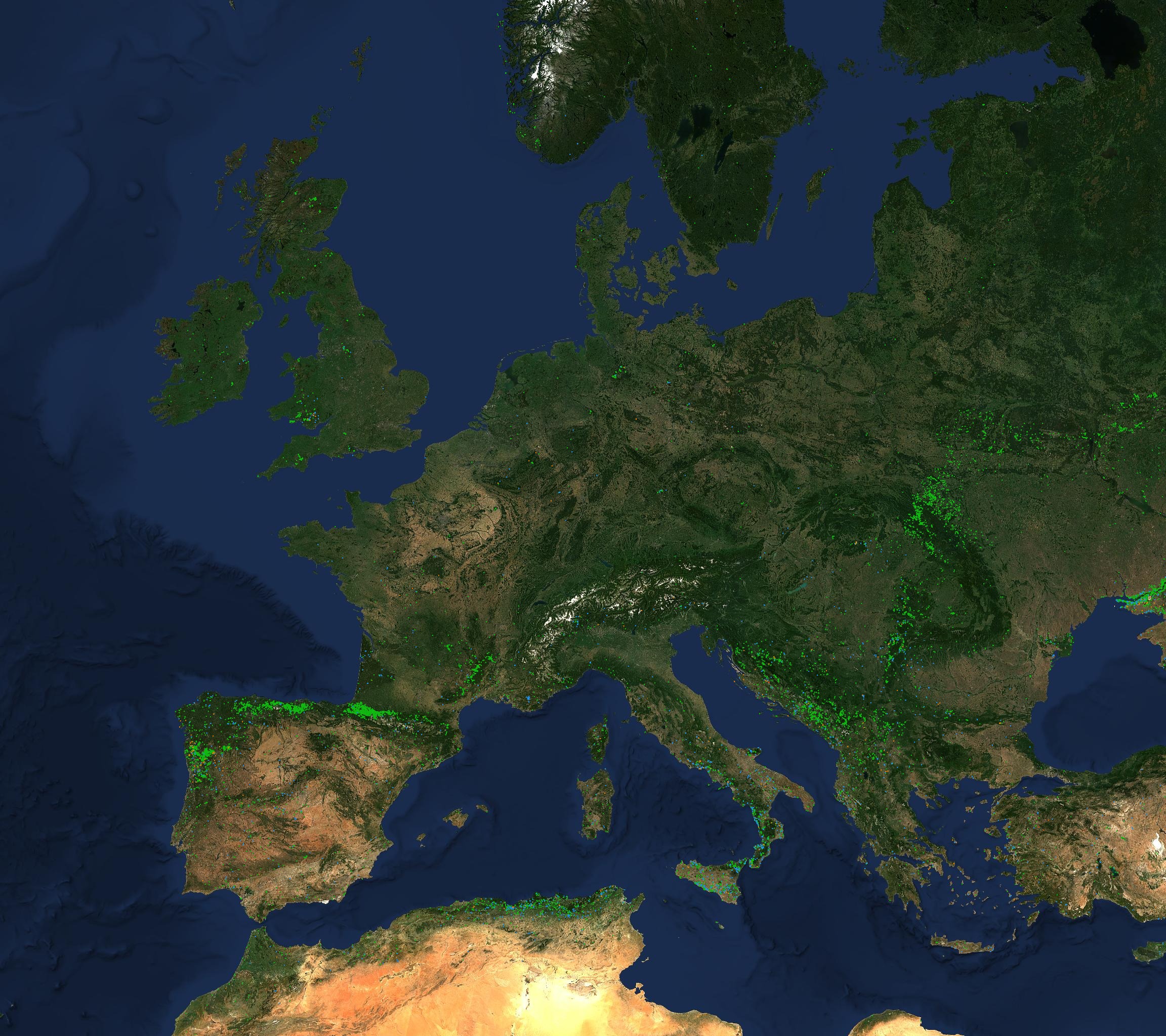 Incendi in Europa, 2025 contro 2026